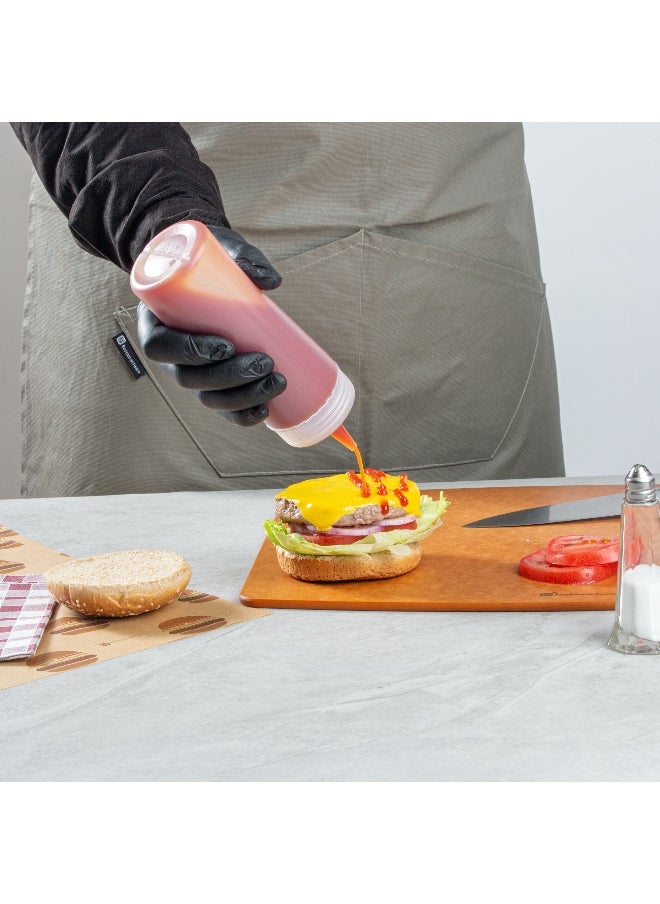 Restaurantware - 12 Ounce Condiment Squeeze Bottle, 1 With Lid Plastic Squeeze Bottle - Precison Dispensing Tip, Flexible, Clear Plastic Squeeze Bottle For Sauces, For Sauces, Spreads, Or Condiments, - Image 1