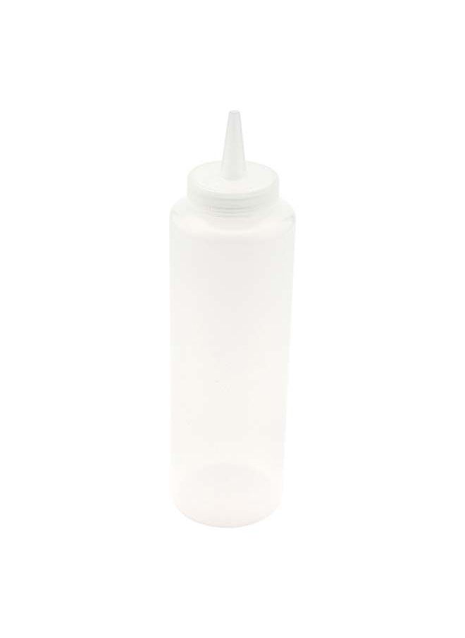 Restaurantware Restaurantware-12 Ounce Condiment Squeeze Bottle, 1 With Lid Plastic Squeeze Bottle - Precison Dispensing Tip, Flexible, Clear Plastic Squeeze Bottle For Sauces, For Sauces, Spreads, Or Condiments,  - Image 2