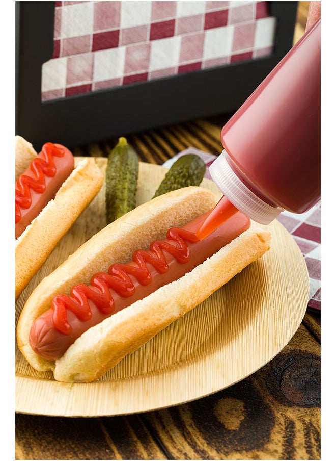 Restaurantware Restaurantware-12 Ounce Condiment Squeeze Bottle, 1 With Lid Plastic Squeeze Bottle - Precison Dispensing Tip, Flexible, Clear Plastic Squeeze Bottle For Sauces, For Sauces, Spreads, Or Condiments,  - Image 5