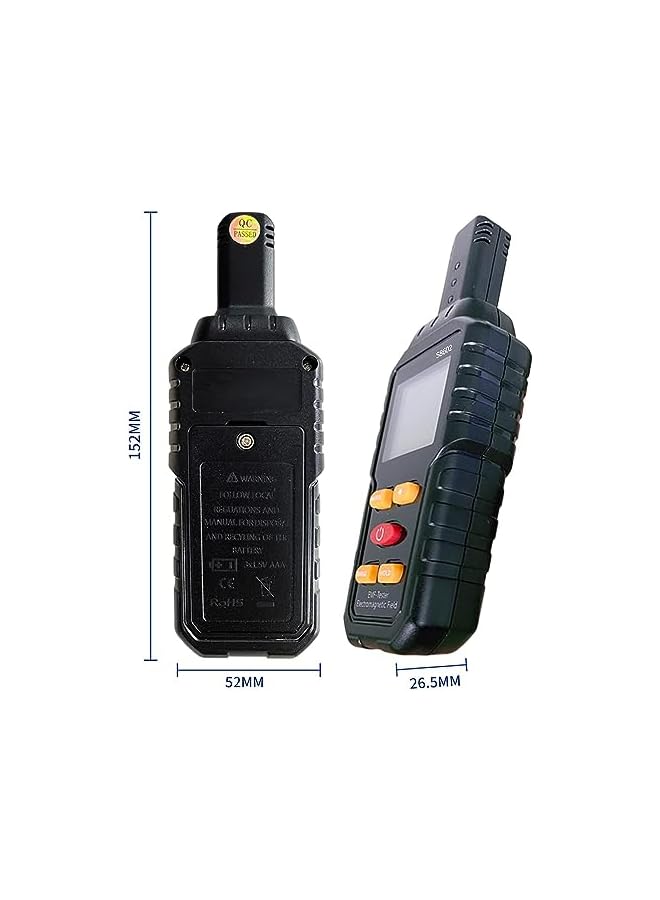 PROMASS promass Emf Detector Tester,Electromagnetic Field Radiation Detector, Handheld Digital LCD EMF Reader Measure with Sound Light Alarm, Ghost Hunting Equipmetent  - Image 5