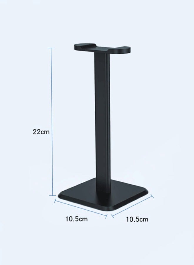 Premium Headphone Stand for Over-Ear Headphones | Durable Aluminum Construction, Foldable Design, Non-Slip Base | Gaming and Office Companion | Black, 10.5x10.5x23cm, 135g - Image 3
