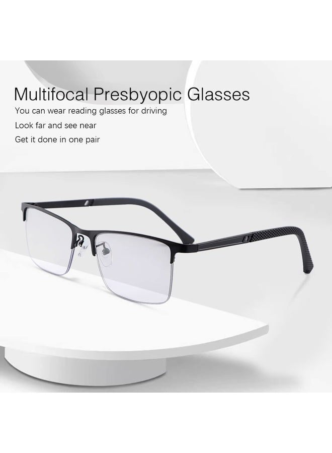 MIRYEA Photochromic Progressive Multifocus Reading Sunglasses UV400 Protection Multifocal Trifocal Transition Sun Readers Blue Light Blocking Computer Glasses for Women and Men Anti Glare Eyeglasses - Image 3