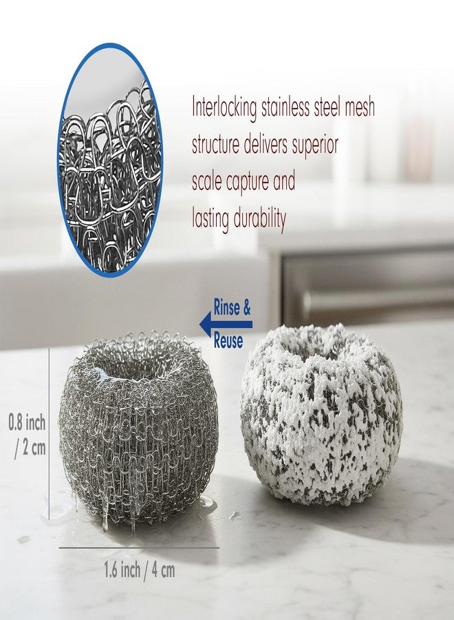 Tredoni 2 Reusable Limescale Remover Ring 0.8x1.6 - Boiler/Kettle Furring Descaler Stainless Steel Mesh 2x4cm (2) - Image 4