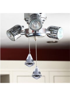 Jovitec Jovitec 2 Pieces Pull Chain Ceiling Fan Pull Chain Ornaments Light Pull Chain Extension Decorative Crystal Pull Chain, 1 Meter Long Each Chain  - Image 5