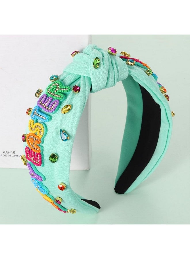 MOLOCH Easter Headband for Women Cute Bunny Headband Crystal Knotted Head Band Easter Spring Hair Accessories Gifts - Image 2