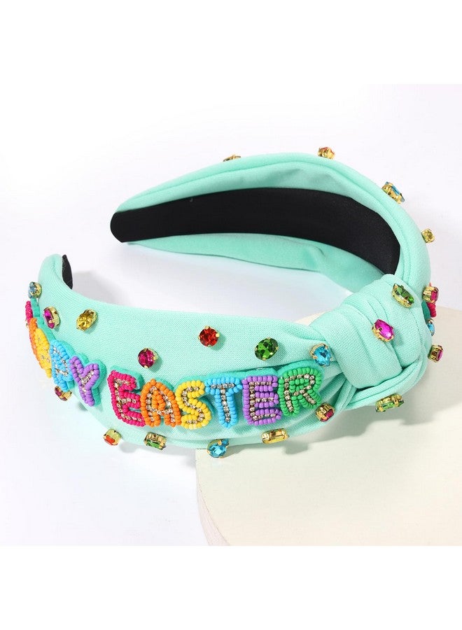 MOLOCH Easter Headband for Women Cute Bunny Headband Crystal Knotted Head Band Easter Spring Hair Accessories Gifts - Image 3