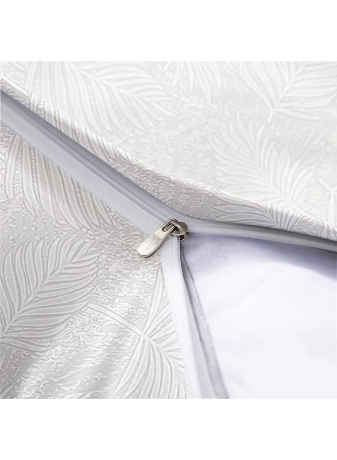  انتكس بيت الستائر أغطية وسائد أناليا الكتانية المخملية المزخرفة بالزهور - نسيج منسوج للأرائك وغرف النوم وديكورات المنزل - فائقة النعومة ومقاومة للتجاعيد - مجموعة من 3 قطع - Image 2