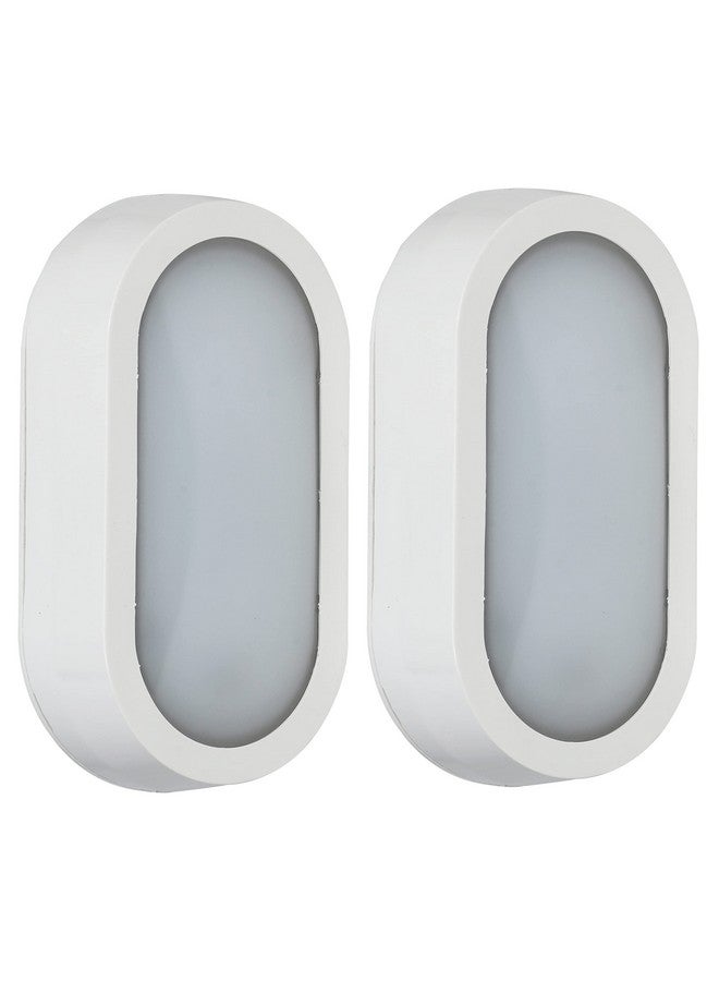 Forus 10W Bulkhead Outdoor Lights, 3 Years Warranty Bulkhead Light, for Home Entrance, Gate, Path, Boundary, Garden, Washroom, Outdoor Porch & Patio Light, Waterproof - IP65, Cool White- 2PC - Image 1