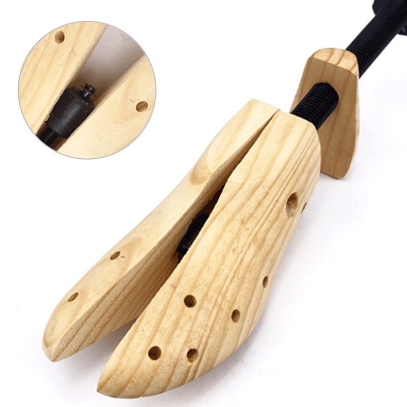 Shoe Stretcher Adjustable Wooden Professional Widener Shoe Expander Unisex for Men Women S 34‑38 Size - Image 2