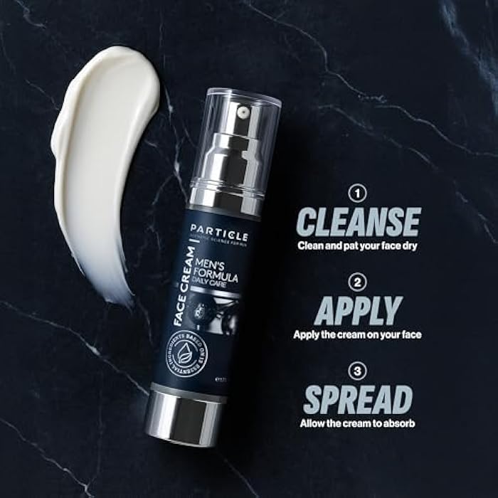 Particle 6-in-1 Face Cream for Men, Men’s Daily Hydrating Moisturizer with Vitamin C, Jojoba Oil, Vitamin E & Hyaluronic Acid, Skin Care Routine, Healthy Skin Support, Pack of 1, 1.7 FL OZ - Image 4