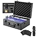 LOCKCURX Trading Card Storage Box for 3x4 35pt Rigid Cards Holds 600 Toploaders Sports Card Case with 6 Foam Dividers Toploader Storage Box Sports Card Storage with Key Lock - Image 3