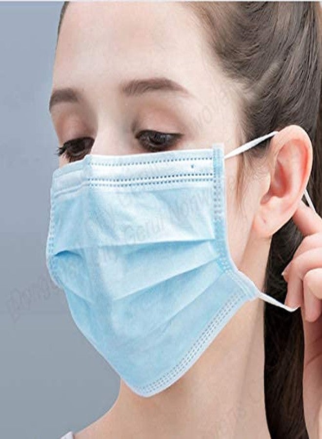 7Shield Non Woven 25GSM Meltblown Disposable Surgical Mask With Built in Nose Pin breathe safe (Blue, Without Valve, Pack of 50) for Unisex - Image 2