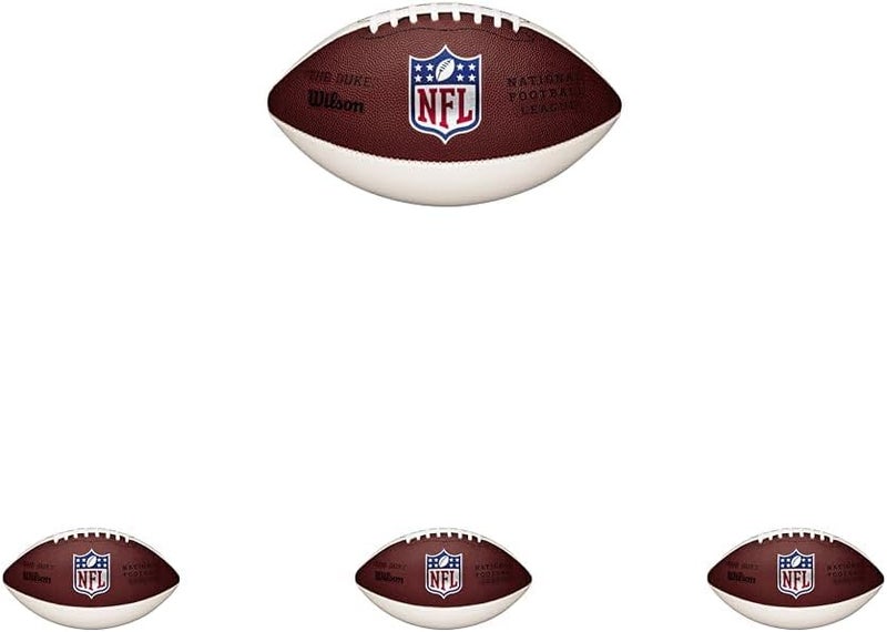 Wilson NFL Mini Autograph Football - Mini, Brown/White - Image 1