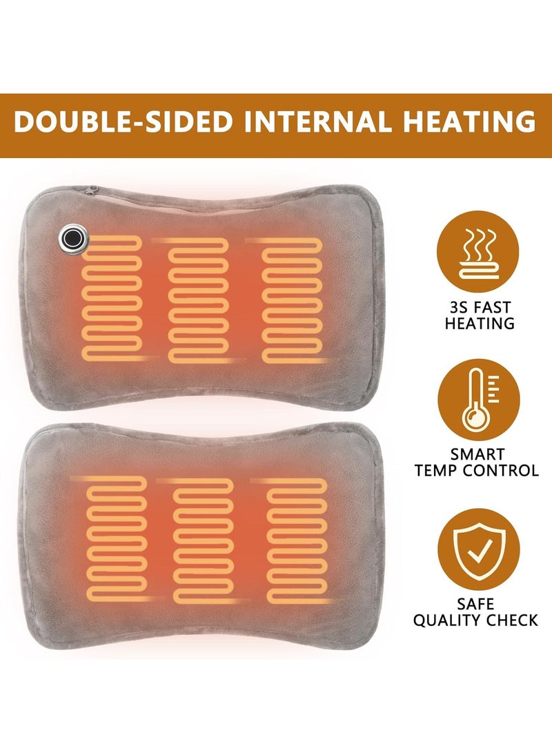 Generic Rechargeable Hand Warmer, 10000mAh Electric Heating Glove Power Bank Portable Graphene Hand Warmer Bag with 3 Levels and Double Sided Heating - Image 3
