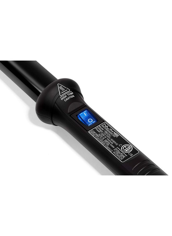 NuMe - Classic Ceramic Curling Wand Tourmaline 25Mm Barrel Hair Curler Negative Ion Conditioning Far Infrared Heat All Hair Types - Image 1