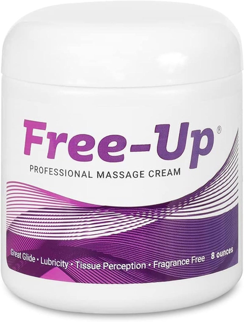 Free-Up FreeUp Professional Massage Cream FragranceFree Great Glide Lubricity Tissue Perception Perfect for Physical Therapy Massage Versatile NonGreasy 8 Oz Jar - Image 3