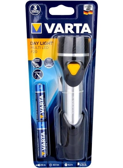 VARTA 16632 Day Light Multi LED F20 Flashlight 2AA  - Image 2