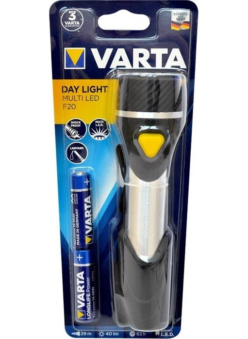 VARTA 16632 Day Light Multi LED F20 Flashlight 2AA  - Image 1