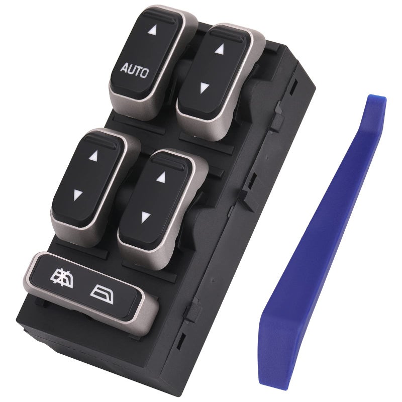 Obaee Front Left Driver Side Power Master Window Switch Compatible with Lincoln Town Car 2003 2004 2005 2006 2007 2008 Replace OE 5W1Z14529BA 901326 3W1Z14529BA