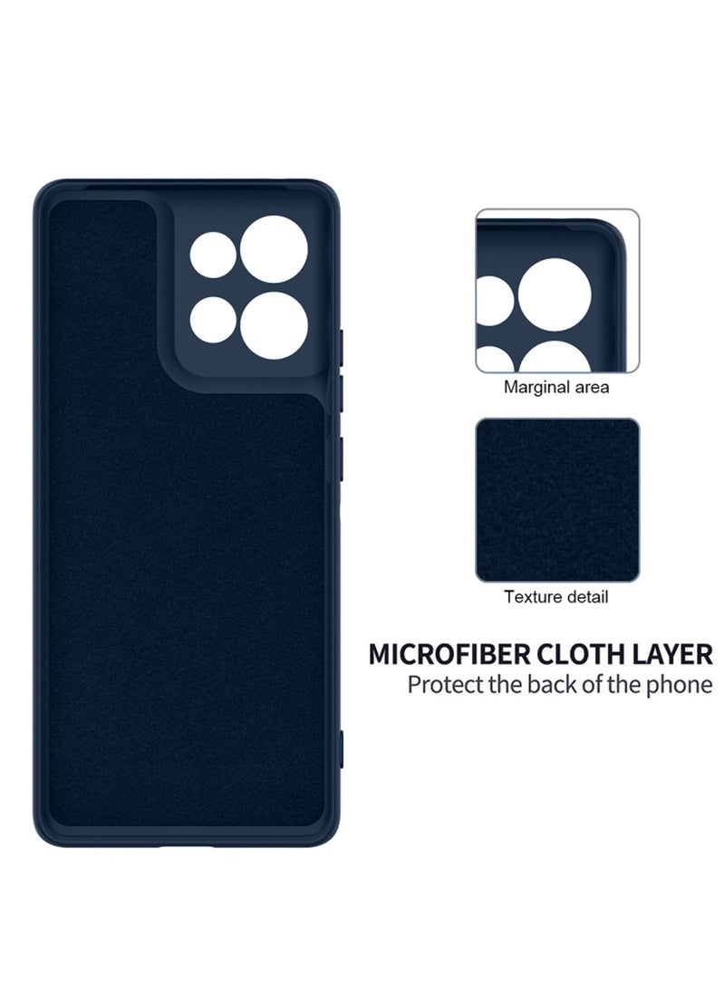 Motorola Edge 50 Neo 5G 2024 Premium Soft Liquid Silicone Case Cover - Strom Blue