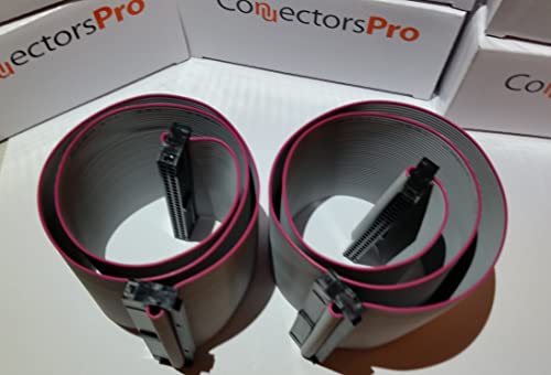 Connectors Pro PC Accessories 2-Pack 18 Inches 2 Female Connectors IDC 2x25 50P SCSI Internal Flat Ribbon Cable - Image 5
