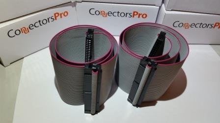 Connectors Pro PC Accessories 2-Pack 18 Inches 2 Female Connectors IDC 2x25 50P SCSI Internal Flat Ribbon Cable - Image 3
