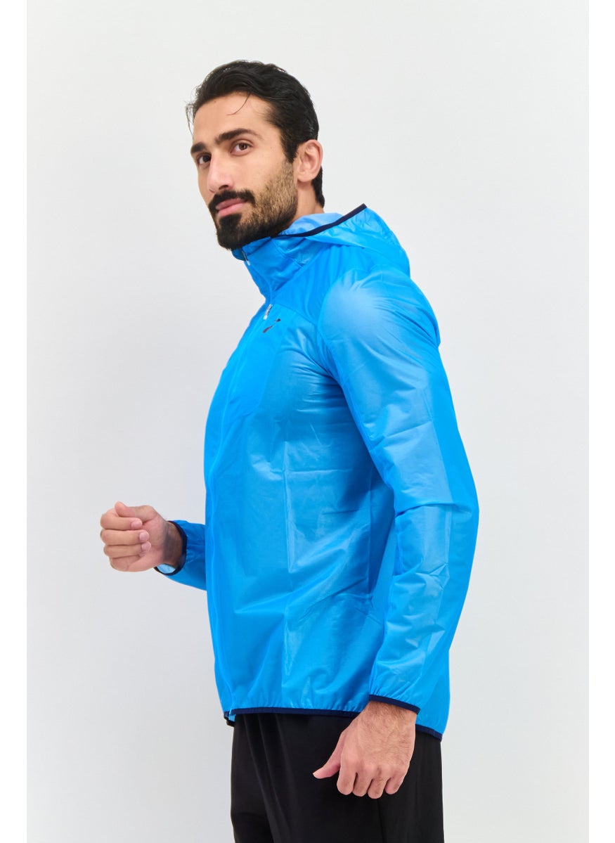 Brooks - Men Sportswear Fit Windbreaker Running Jacket, Blue - Image 1