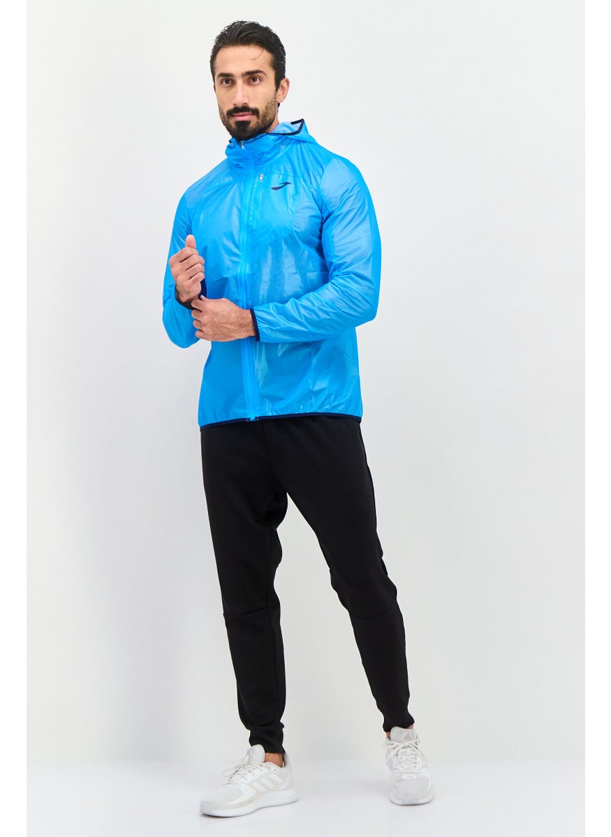 Brooks - Men Sportswear Fit Windbreaker Running Jacket, Blue - Image 1