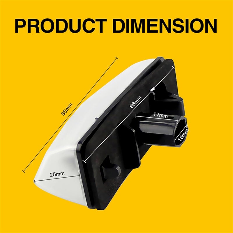 QASULER 2x White LED License Plate Lights - Image 2