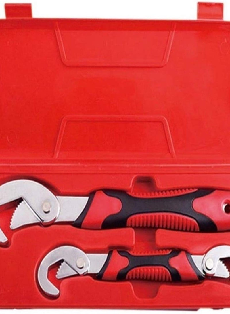 GGOOT Hardware Tool Ratchet Wrench Set Car Repair Tools Key Spanner Wrench Socket 5/7/12Pcs Hand Tools Wrenches Universal Ratchet Spanner Wrench (Color : C 2pcs)  - Image 1