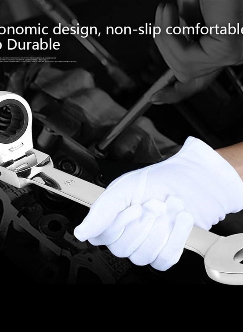 GGOOT Hardware Tool Ratchet Wrench Set Car Repair Tools Key Spanner Wrench Socket 5/7/12Pcs Hand Tools Wrenches Universal Ratchet Spanner Wrench (Color : C 2pcs)  - Image 5