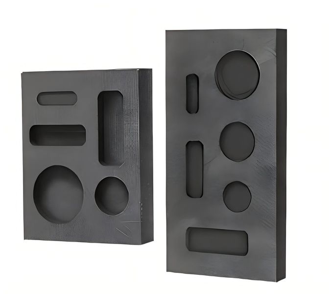 HOMOMSAE 2 Piece MINI Graphite Molds for Casting Gold Silver Aluminum Copper Brass, HOMOMSAE Small High-Purity DIY Metal Ornaments Melting Refining - Image 1