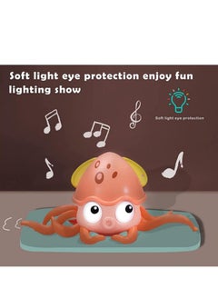 TFIXOL Baby Crawling Toy Musical Octopus Toy, Toddler Interactive Crawling Octopus Toy with Music, LED Light Up and Automatically Avoid Obstacle, Moving Toy for Toddler Babies Boys Girls  - Image 3