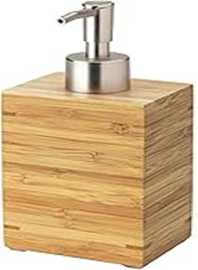 OR Natural Bamboo Wood Hand Wash Soap Shampoo Dispenser 