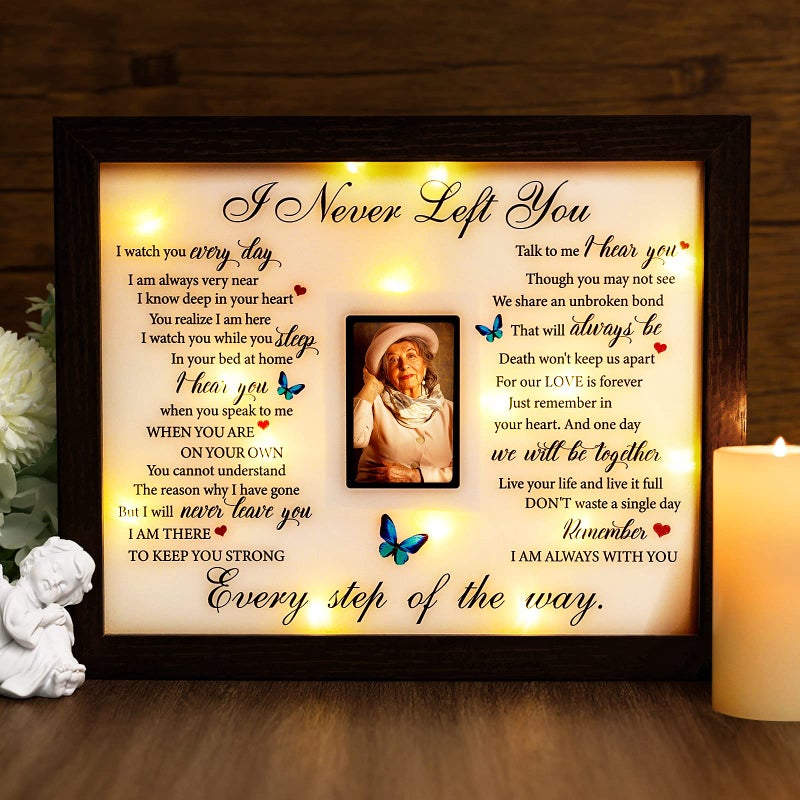 Fabuday Sympathy Gift LED Shadow Box 2x3 Picture Frame - Memorial Gifts for Loss of Mother Mom Dad Father  Bereavement Gifts Ideas in Memory of Loved One Gifts  Condolences Rememberance Grief Funeral Gifts - Image 1