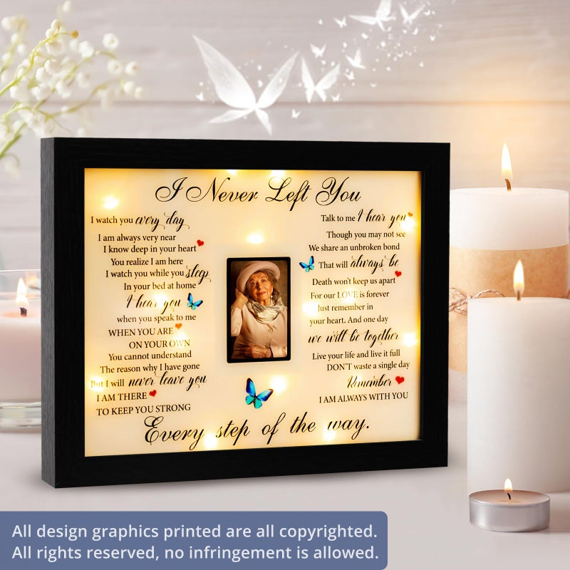 Fabuday Sympathy Gift LED Shadow Box 2x3 Picture Frame - Memorial Gifts for Loss of Mother Mom Dad Father  Bereavement Gifts Ideas in Memory of Loved One Gifts  Condolences Rememberance Grief Funeral Gifts - Image 2