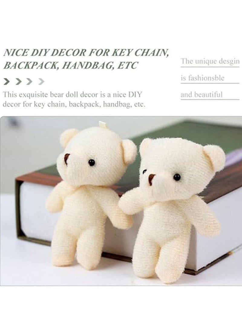SYOSI Teddies Bears Pendant, Mini Plush Bear Toy Small Plush Doll Bears Stuffed Animal Toys for Keychain Craft DIY Accessory Birthday Gifts Party Favors Supplies 12Pcs  - Image 4