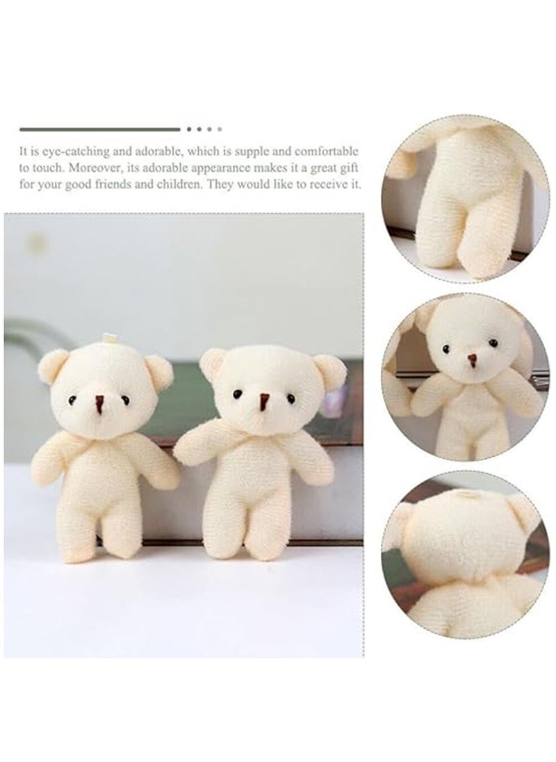 SYOSI Teddies Bears Pendant, Mini Plush Bear Toy Small Plush Doll Bears Stuffed Animal Toys for Keychain Craft DIY Accessory Birthday Gifts Party Favors Supplies 12Pcs  - Image 2