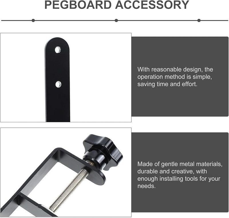أقواس لوح الأظافر الثقيلة مقاومة للصدأ تنظيم الأدوات مرآب مطبخ ورشة عمل - Image 5