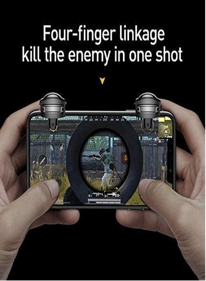 PUBG Helmet Trigger/Controller Sensitive Shoot and Aim Gaming Accessory Kit  for All Smartphones - Image 3