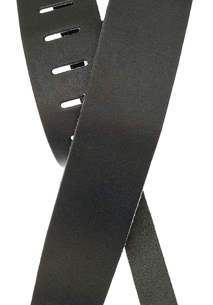 D'Addario Basic Classic Leather Guitar Strap in Black - Image 1