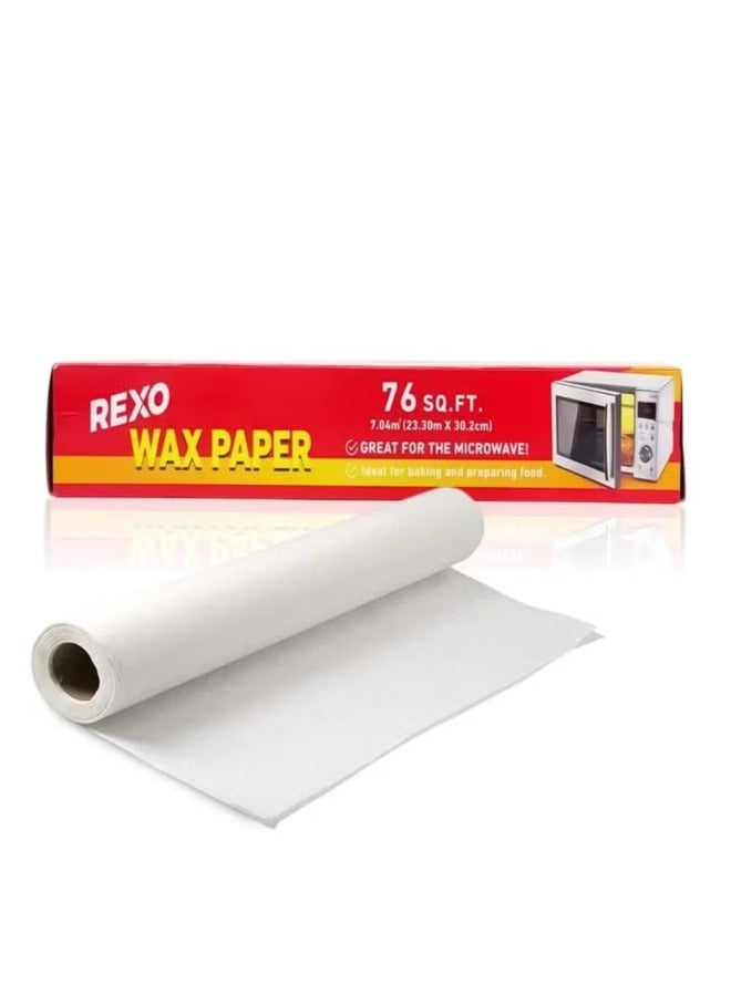 ركسو اجعل كل لحظة في مطبخك أكثر سهولة ونظافة مع ورق الشمع من "REXO" – مثالي لتحضير الطعام، الخَبز، وتسخينه في الميكروويف دون التصاق أو فوضى! حافظ على نكهة أطباقك وتمتع بتجربة طهي عملية وآمنة - Image 2