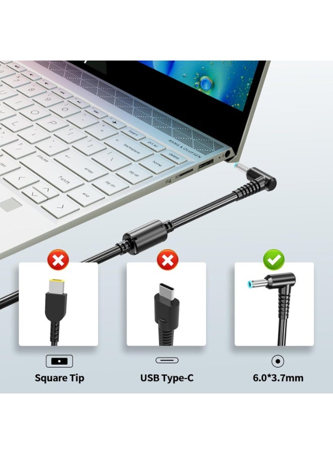 شاحن تيار متردد أصلي 120 واط - متوافق مع قواعد شحن HP USB-C G5 G2 TB3 G4 - شحن قوي لأجهزة Envy و Omen - Image 3