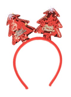 Red Glitter Antler Headband