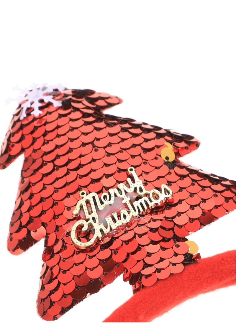 ZAFAA HOME Red Glitter Antler Headband – 22x17cm Christmas Costume Accessory for Holiday Parties, Festive Photoshoots, and Seasonal Celebrations  - Image 2