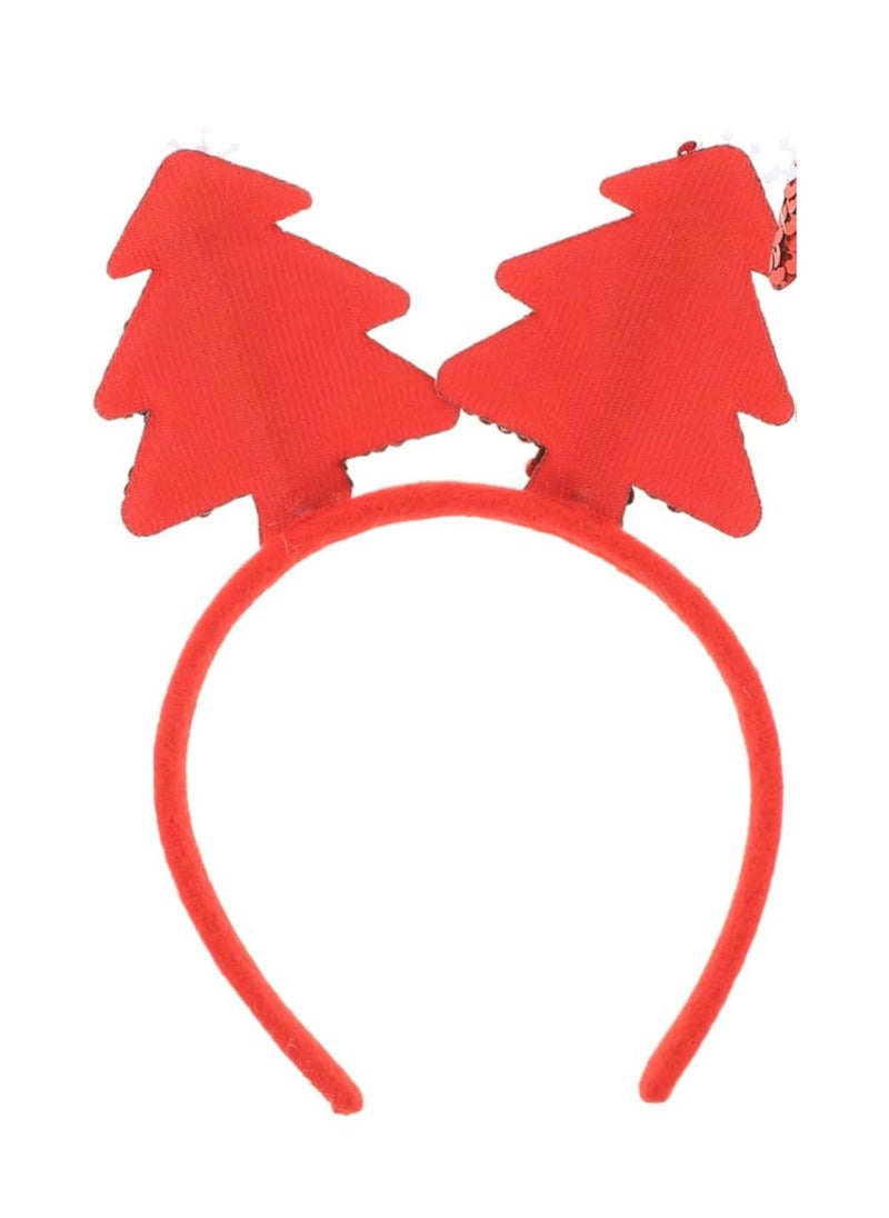 ZAFAA HOME Red Glitter Antler Headband – 22x17cm Christmas Costume Accessory for Holiday Parties, Festive Photoshoots, and Seasonal Celebrations  - Image 4