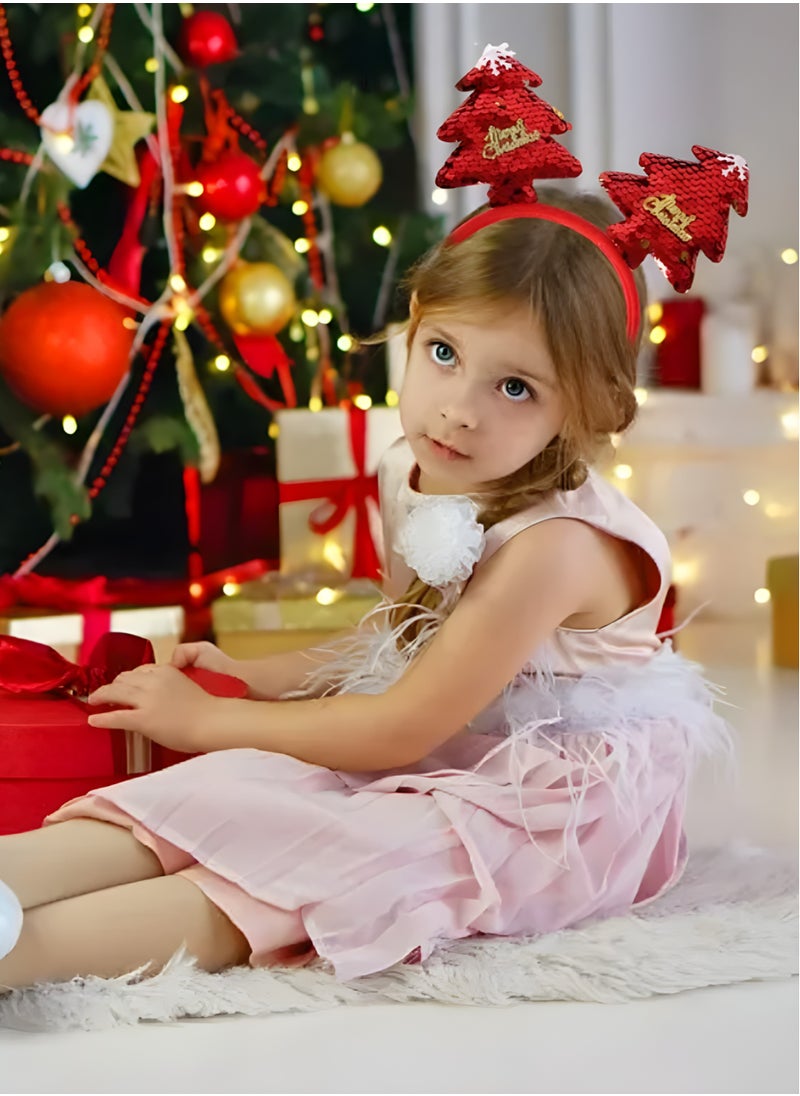 ZAFAA HOME Red Glitter Antler Headband – 22x17cm Christmas Costume Accessory for Holiday Parties, Festive Photoshoots, and Seasonal Celebrations  - Image 5