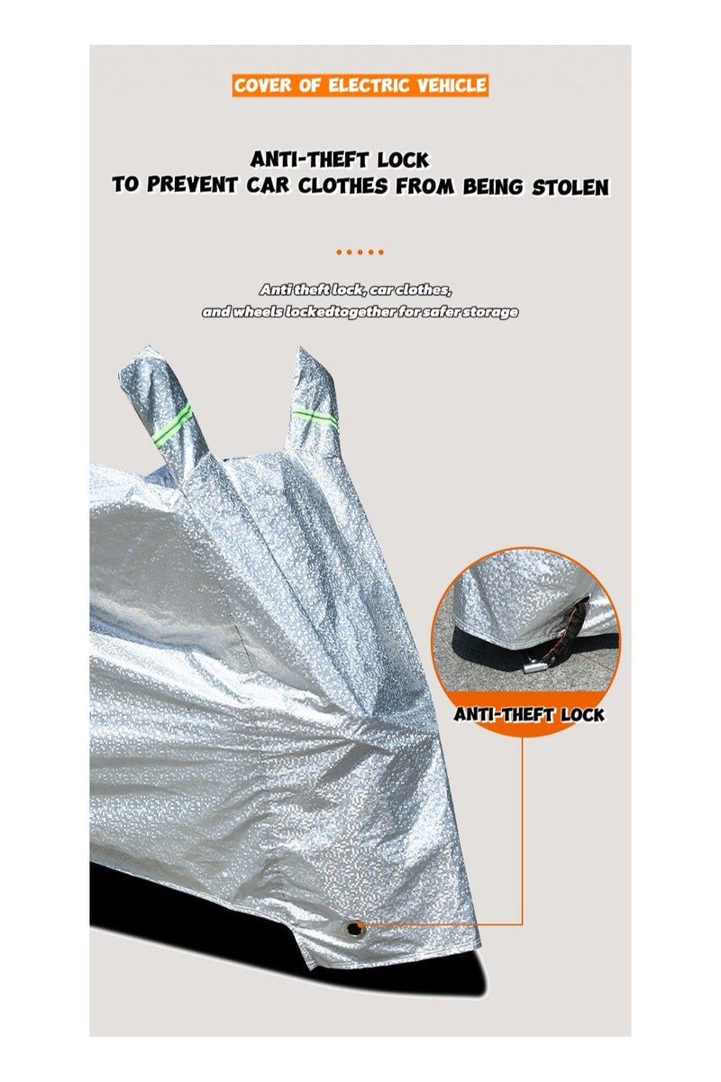 TNGames Thickened Bike Cover｜XXL Size Upgraded Version 300D Oxford Fabric Full Protection｜Waterproof/Dual Lock Anti-Theft｜Universal for Mountain Bikes, E-Bikes & Motorcycles - Image 4