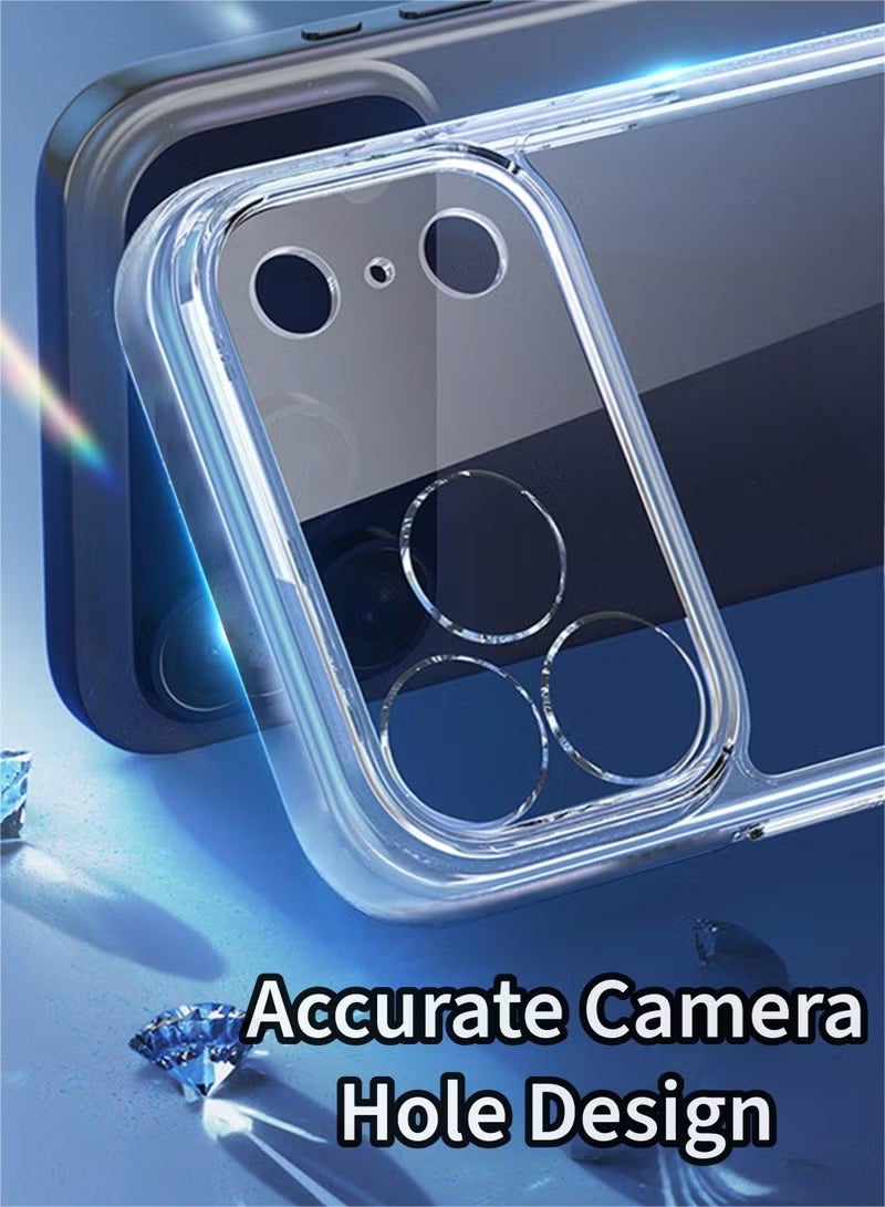 iPhone 17 Pro Max Case Soft Skin-friendly TPU Material For Delay Yellowing, Drop-resistant Scratch Resistant Protective Cover Easy to Installment and Uninstall Water-Proof Super Slim Fitted iPhone Case Cover Clear - Image 5