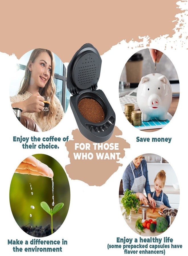 Sesama D’olce Gusto Converter Capsule Holder Adapter Directly Load Coffee Grind Version,Compatible with EDG466,EDG305 Mini Me,D‘olce Gusto Piccolo XS & Genis Series,Infinissima,Circolo - Image 3